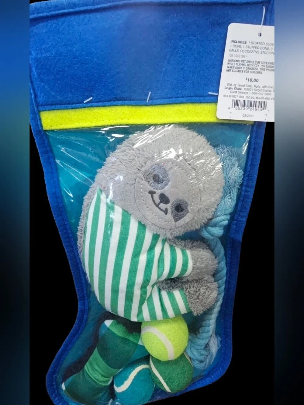 Small Dog And Puppy Toys Christmas Dog Stocking